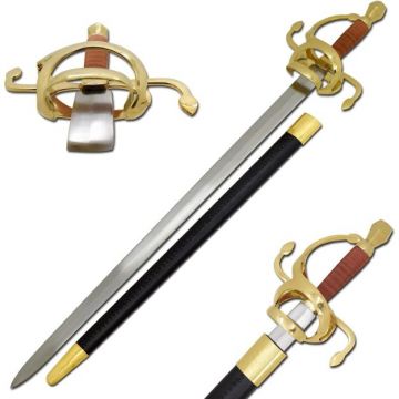 Medieval warrior brand rapier sword 39" overall